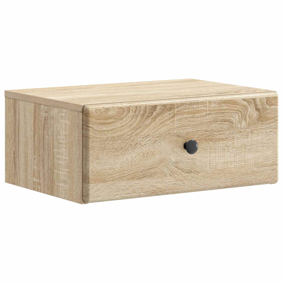 vidaXL Wandbeugel Bedkast Sonoma Eiken 49 x 34,5 x 20 cm Bewerkt hout vidaXL Wandbeugel Bedkast Sonoma Eiken 49 x 34,5 x 20 cm Bewerkt hout afbeelding 1