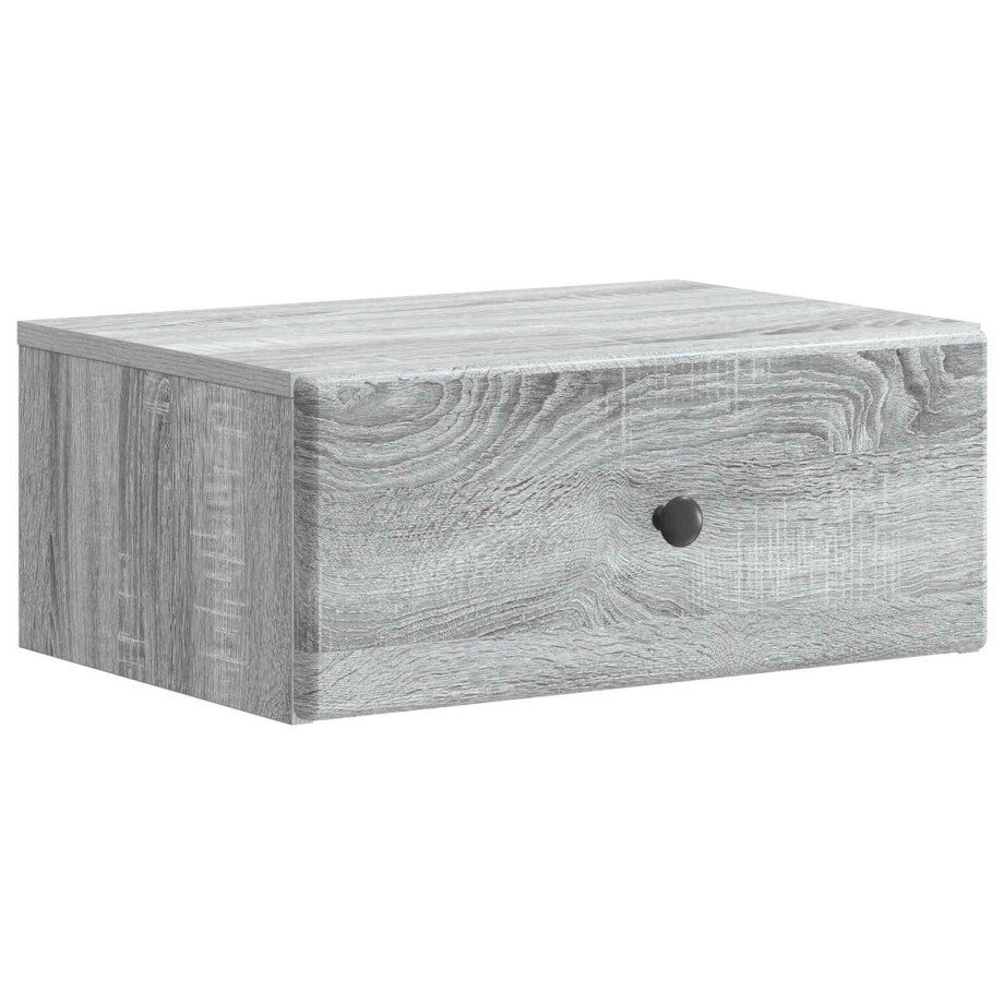 vidaXL Wandbeugel Bedkast Grijs sonoma 49 x 34,5 x 20 cm Bewerkt hout afbeelding 1