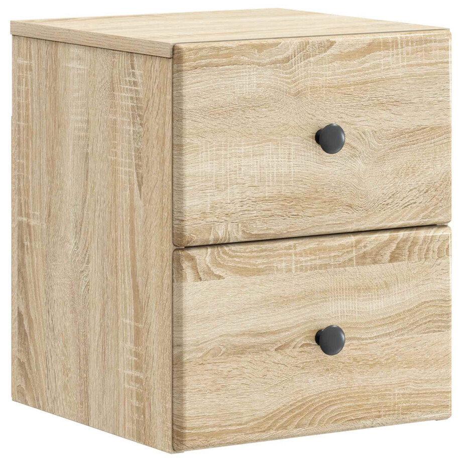 vidaXL Wandbeugel Bedkast Sonoma Eiken 34,5 x 33 x 40 cm Bewerkt hout vidaXL Wandbeugel Bedkast Sonoma Eiken 34,5 x 33 x 40 cm Bewerkt hout afbeelding 1