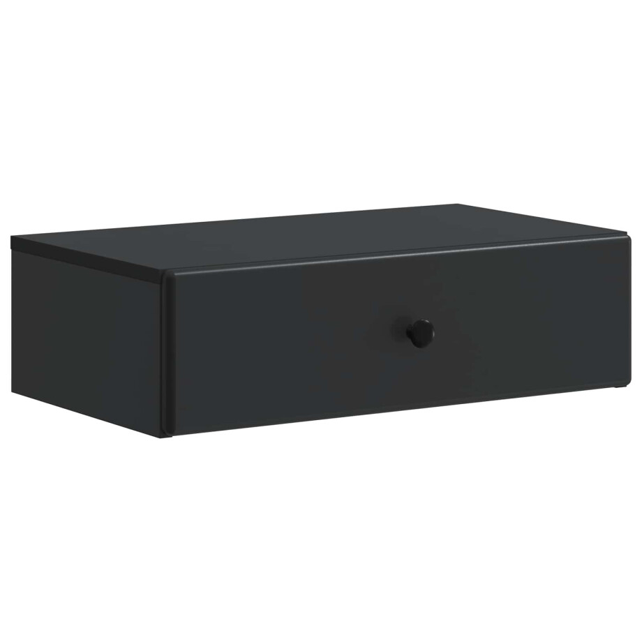 vidaXL Wandmontage Zijtafel Zwart 59 x 34,5 x 17 cm Bewerkt hout vidaXL Wandmontage Zijtafel Zwart 59 x 34,5 x 17 cm Bewerkt hout afbeelding 1