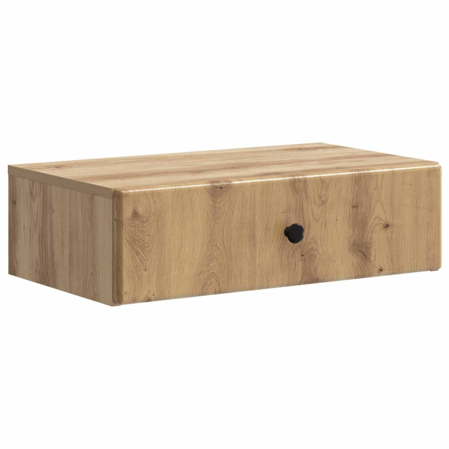 vidaXL Wandmontage Zijtafel Artisanaal eiken 59 x 34,5 x 17 cm afbeelding 1