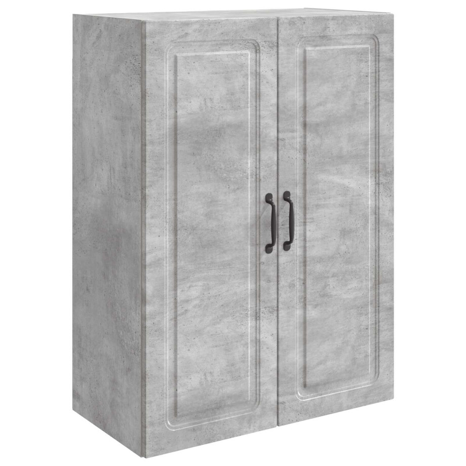 vidaXL Wandkast Betongrijs 66 x 34,5 x 90 cm Bewerkt hout vidaXL Wandkast Betongrijs 66 x 34,5 x 90 cm Bewerkt hout afbeelding 1
