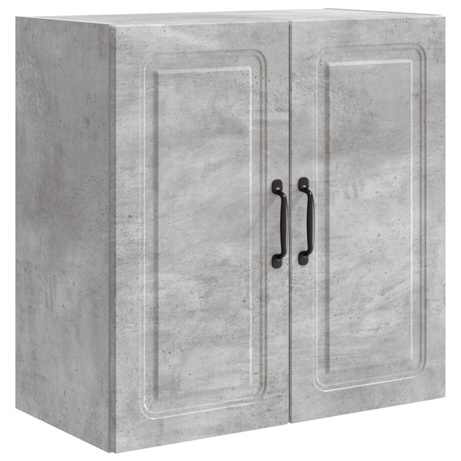 vidaXL Wandkast Betongrijs 59 x 31 x 60 cm Bewerkt hout vidaXL Wandkast Betongrijs 59 x 31 x 60 cm Bewerkt hout afbeelding 1