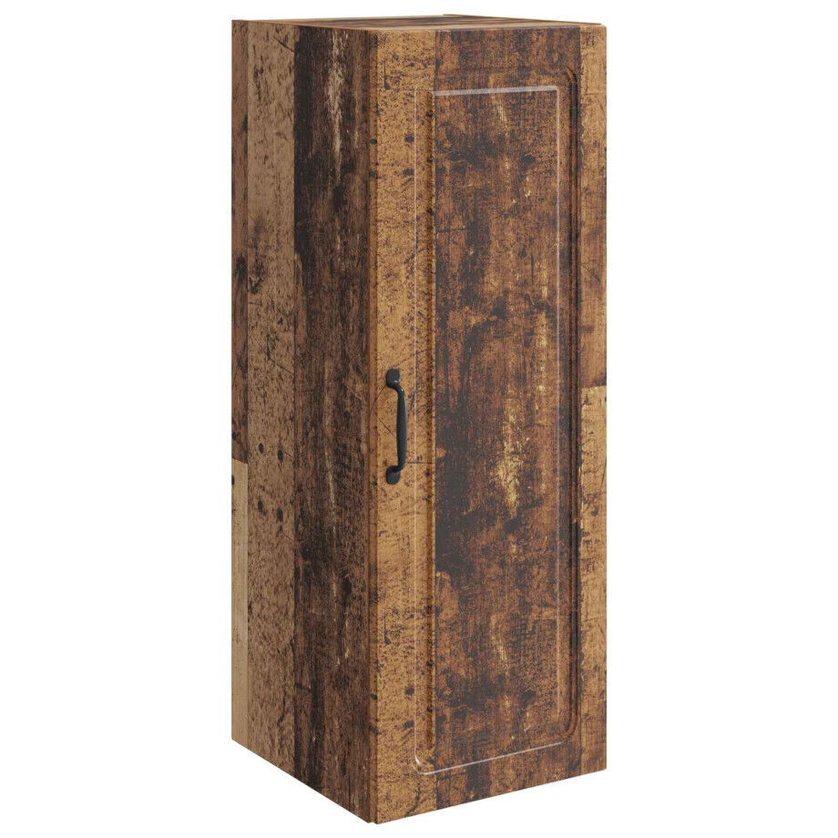 vidaXL Wandkast Oud hout 33 x 34,5 x 90 cm Bewerkt hout afbeelding 1
