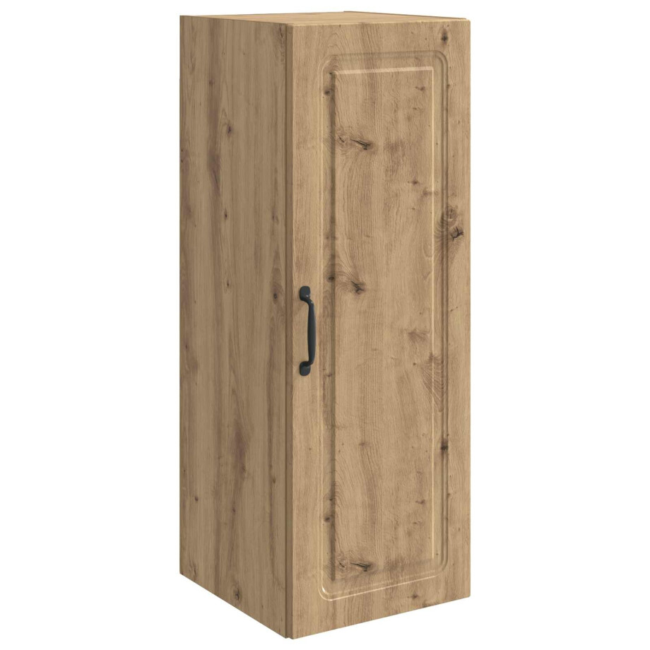 vidaXL Wandkast Artisanaal eiken 33 x 34,5 x 90 cm Bewerkt hout afbeelding 1