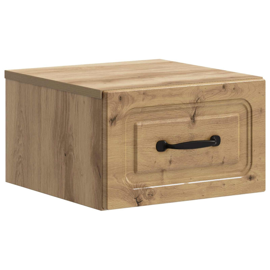 vidaXL Wandbeugel Bedkast met lade Artisanaal eiken 34,5 x 33 x 20 cm vidaXL Wandbeugel Bedkast met lade Artisanaal eiken 34,5 x 33 x 20 cm afbeelding 1