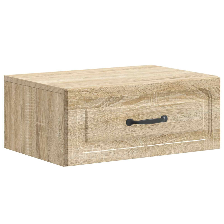 vidaXL Wandbeugel Bedkast Sonoma Eiken 49 x 34,5 x 20 cm Bewerkt hout vidaXL Wandbeugel Bedkast Sonoma Eiken 49 x 34,5 x 20 cm Bewerkt hout afbeelding 1