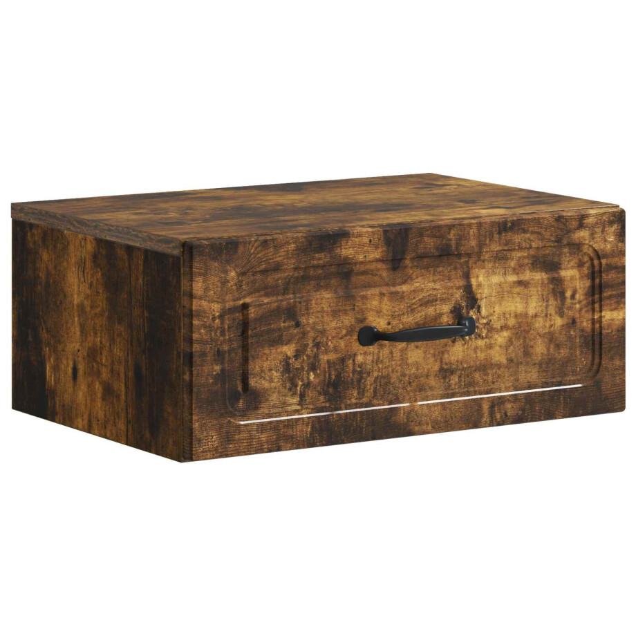 vidaXL Wandbeugel Bedkast Gerookt eiken 49 x 34,5 x 20 cm Bewerkt hout vidaXL Wandbeugel Bedkast Gerookt eiken 49 x 34,5 x 20 cm Bewerkt hout afbeelding 1