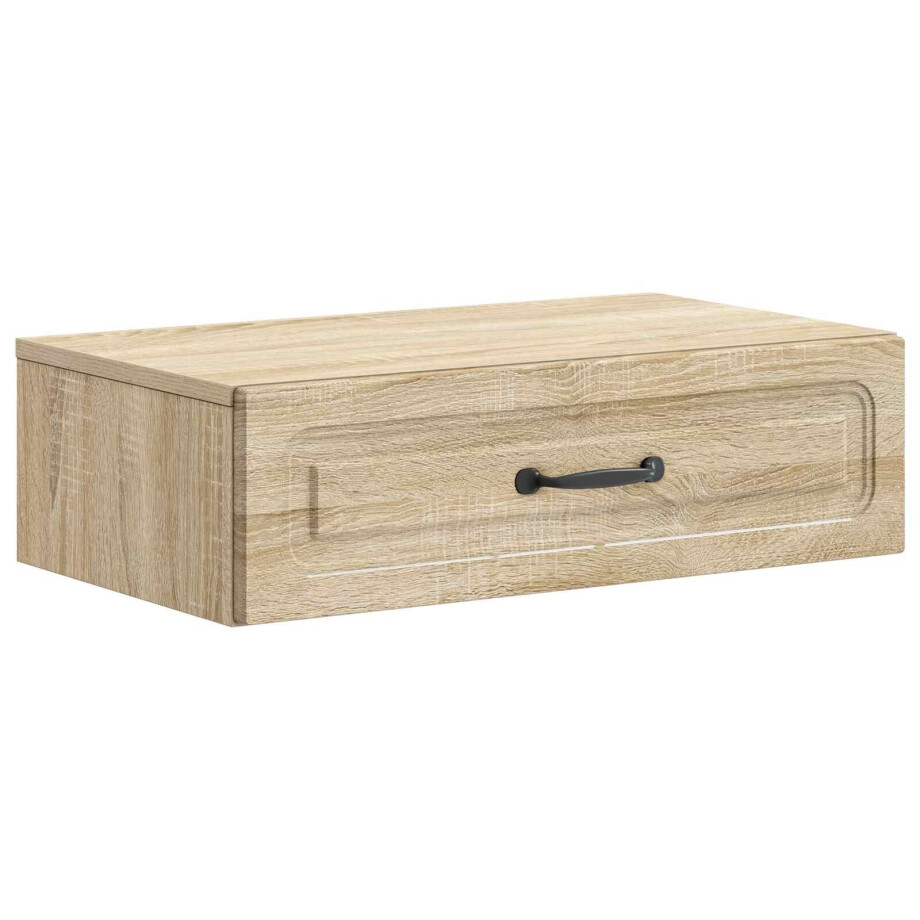 vidaXL Wandmontage Zijtafel Sonoma Eiken 59 x 34,5 x 17 cm vidaXL Wandmontage Zijtafel Sonoma Eiken 59 x 34,5 x 17 cm afbeelding 1
