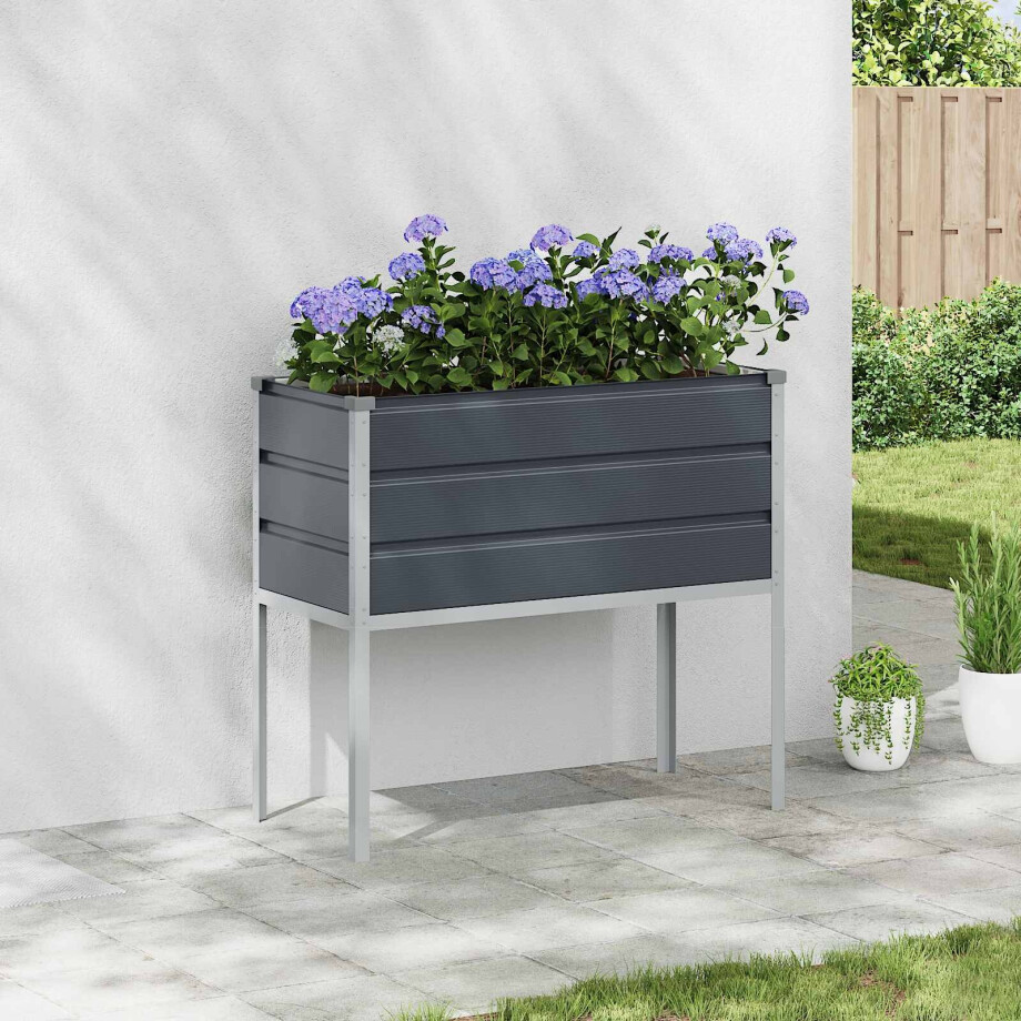 vidaXL Plantenbak Antraciet 100 x 45 x 90 cm Gegalvaniseerd staal vidaXL Plantenbak Antraciet 100 x 45 x 90 cm Gegalvaniseerd staal afbeelding 1