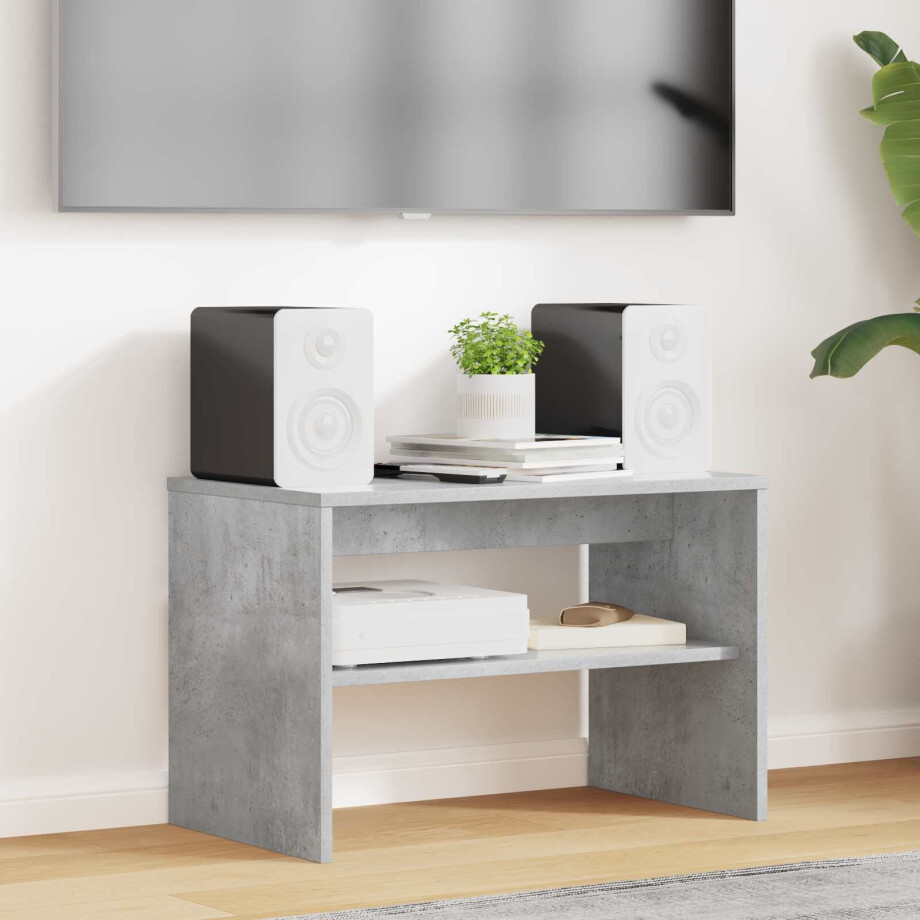 vidaXL TV-kast Beton Grijs 60 x 35 x 40 cm Bewerkt hout afbeelding 1