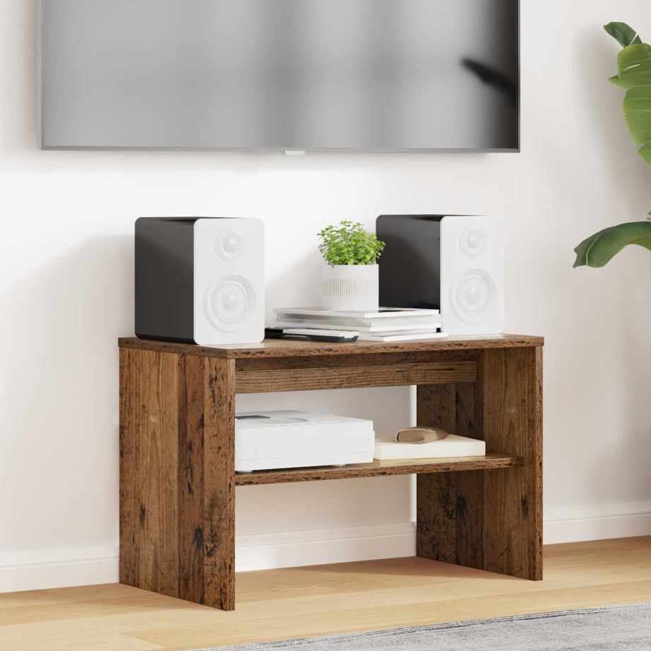 vidaXL TV-kast Oudhout 60 x 35 x 40 cm Bewerkt hout afbeelding 1