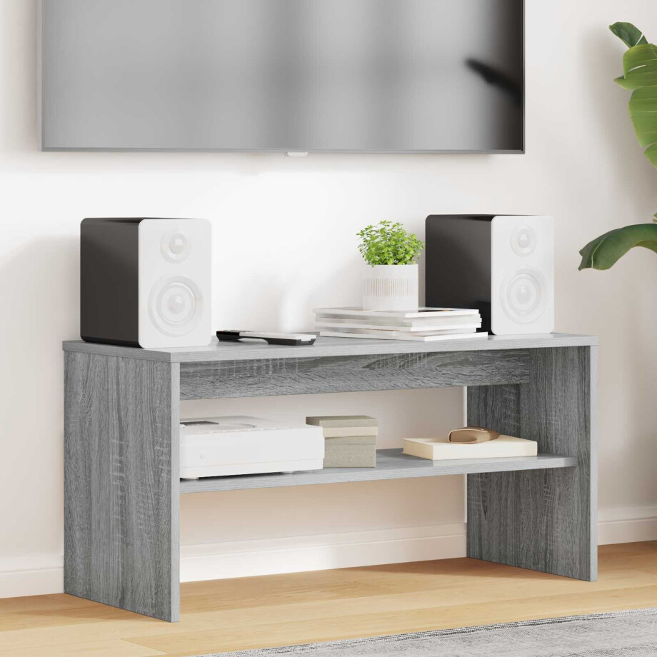 vidaXL TV-kast Grijs Sonoma 80 x 35 x 40 cm Bewerkt hout afbeelding 1