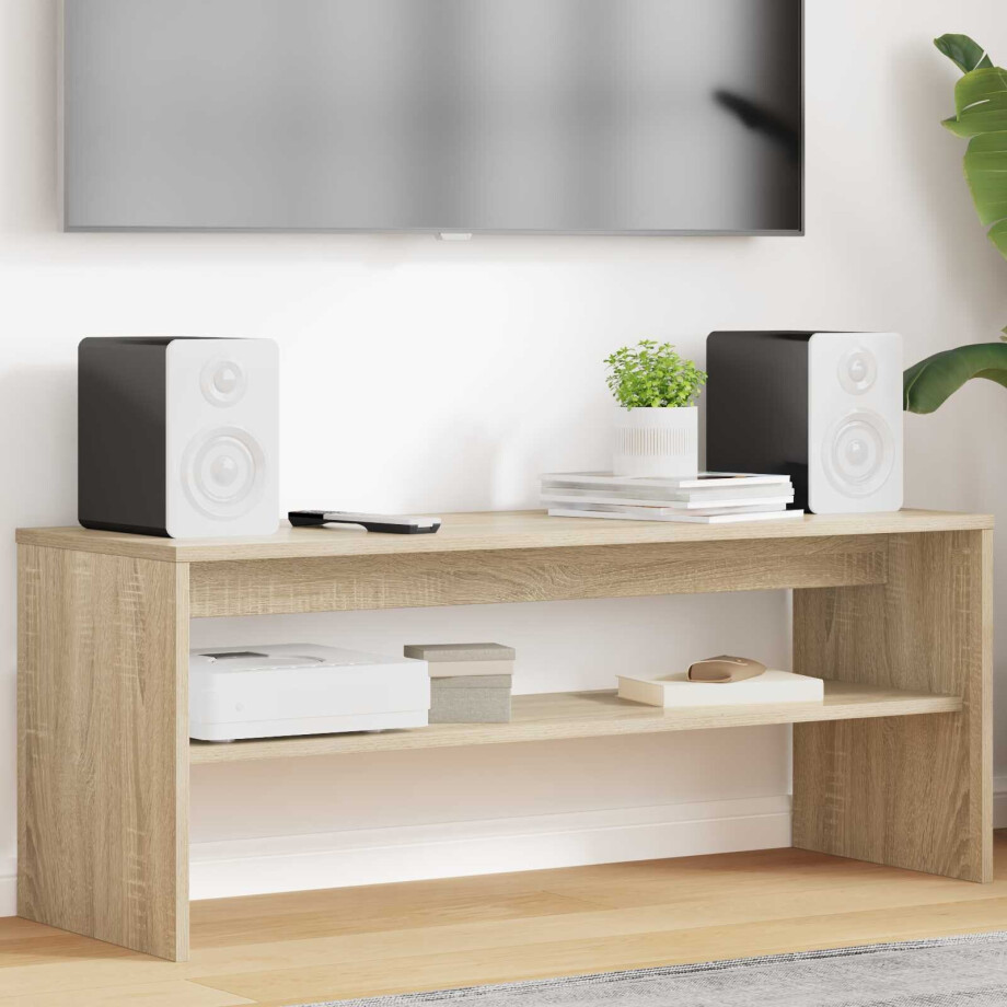 vidaXL TV-kast Sonoma Eiken 100 x 35 x 40 cm Bewerkt hout vidaXL TV-kast Sonoma Eiken 100 x 35 x 40 cm Bewerkt hout afbeelding 1