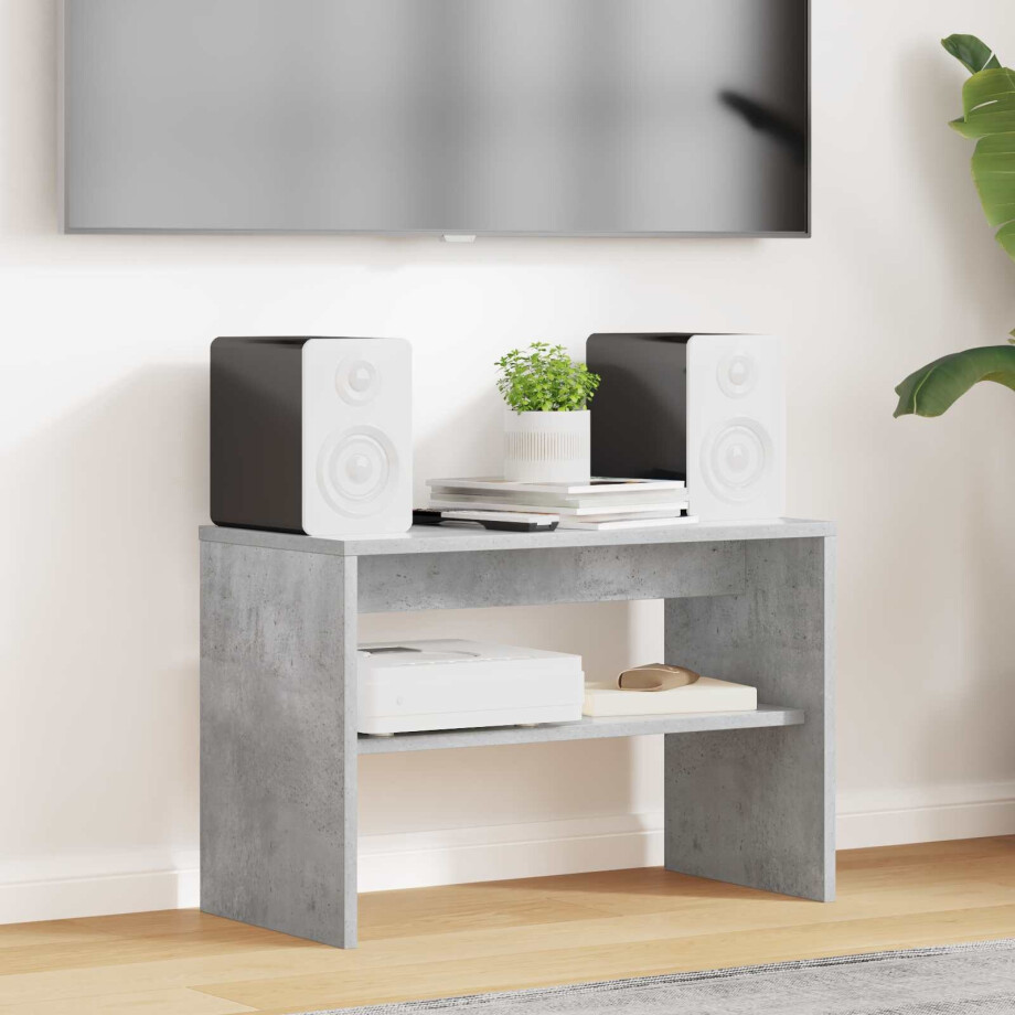 vidaXL TV-kast Beton Grijs 60 x 30 x 40 cm Bewerkt hout afbeelding 1