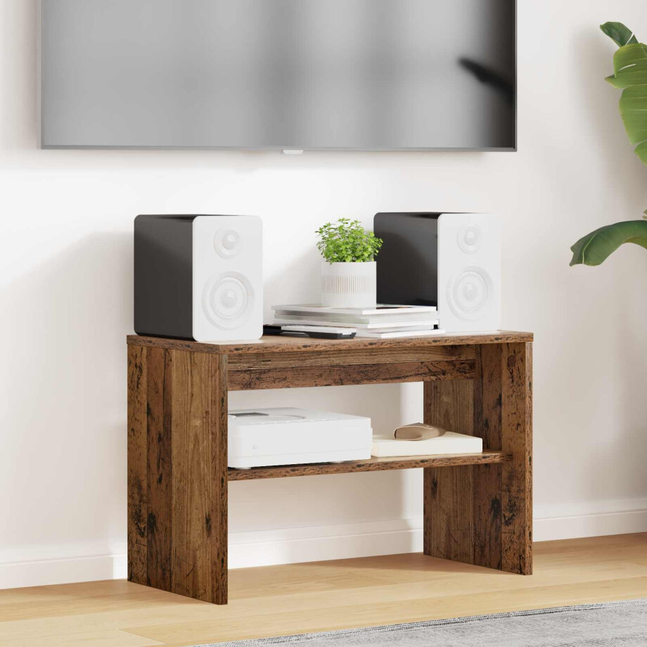 vidaXL TV-kast Oudhout 60 x 30 x 40 cm Bewerkt hout afbeelding 1