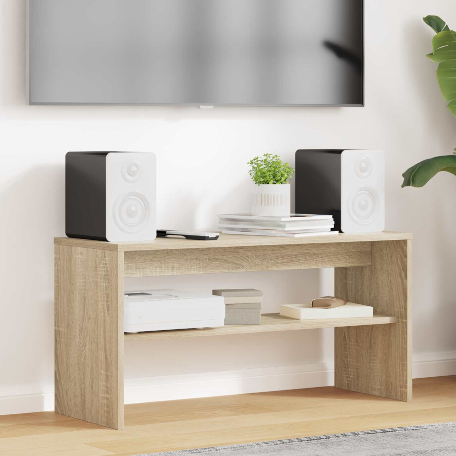 vidaXL TV-kast Sonoma Eiken 80 x 30 x 40 cm Bewerkt hout afbeelding 1
