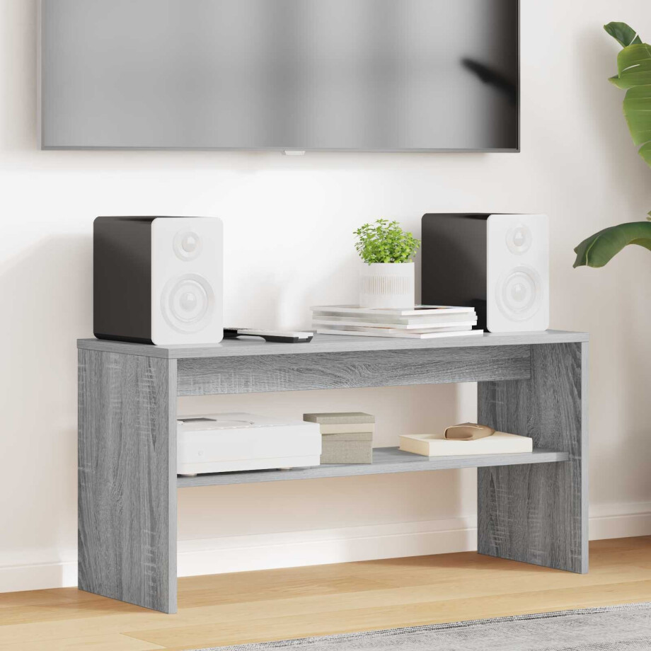 vidaXL TV-kast Grijs Sonoma 80 x 30 x 40 cm Bewerkt hout afbeelding 1
