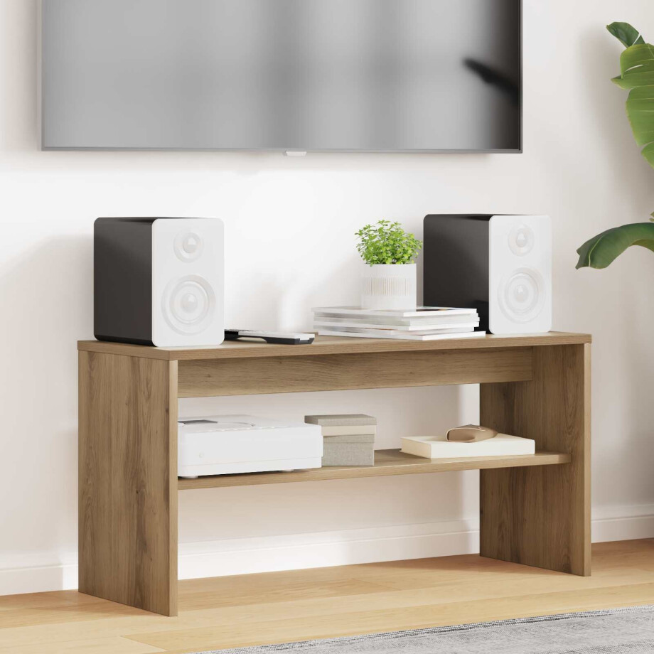 vidaXL TV-kast Artisan Eiken 80 x 30 x 40 cm Bewerkt hout afbeelding 1
