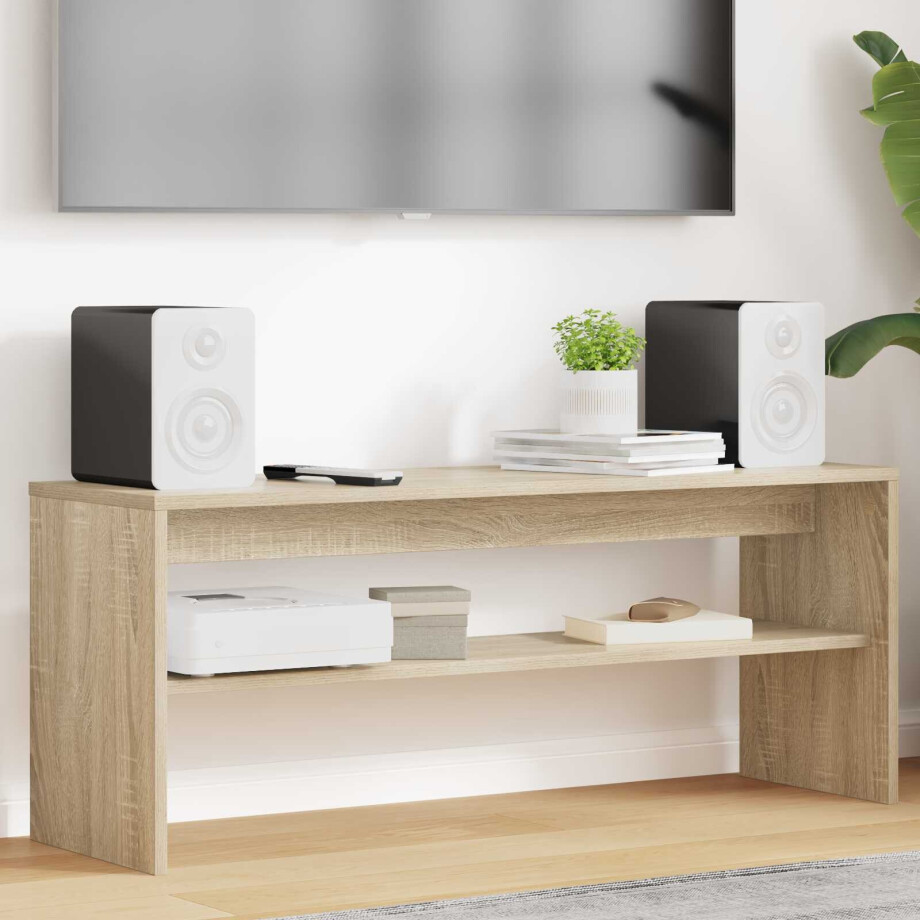 vidaXL TV-kast Sonoma Eiken 100 x 30 x 40 cm Bewerkt hout afbeelding 1