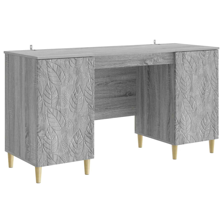 vidaXL Bureau Grijs Sonoma Bewerkt hout 142,5 x 50 x 75 cm vidaXL Bureau Grijs Sonoma Bewerkt hout 142,5 x 50 x 75 cm afbeelding 1