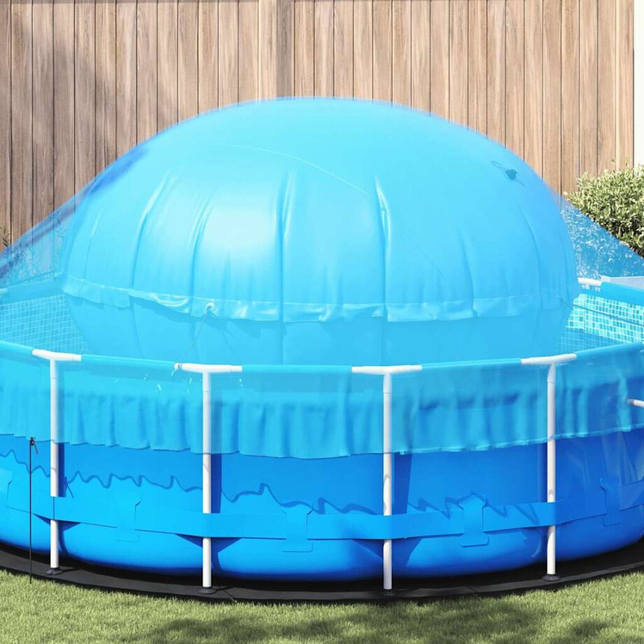 vidaXL Winter Pool Kussen Blauw Ø 220 x 140 cm PVC afbeelding 1