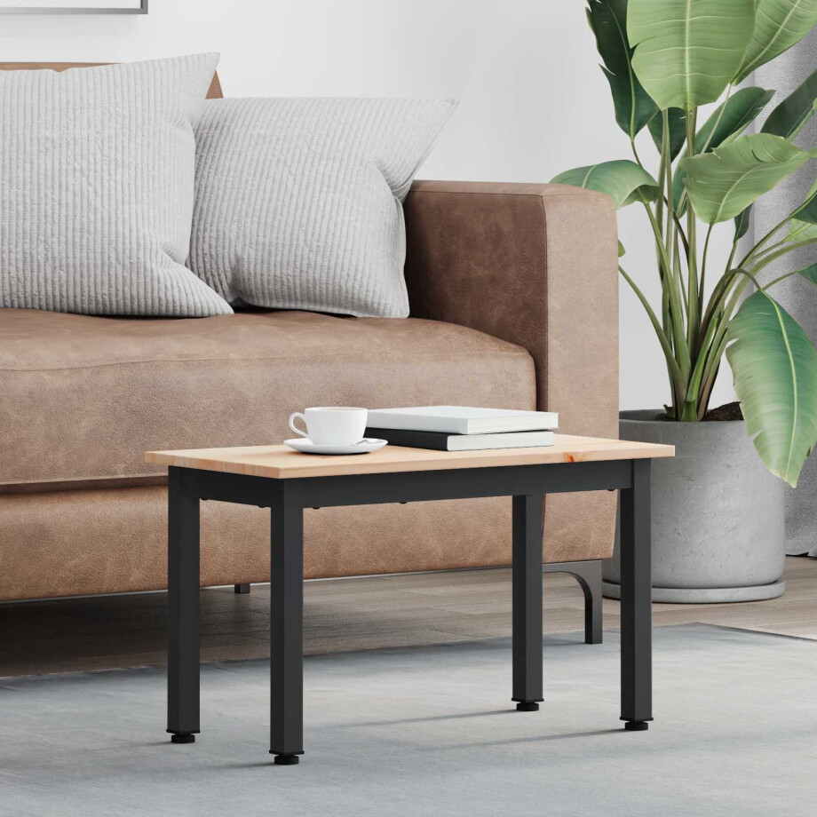vidaXL Salontafel Naturel 60 x 30 x 36 cm Massief grenenhout vidaXL Salontafel Naturel 60 x 30 x 36 cm Massief grenenhout afbeelding 1