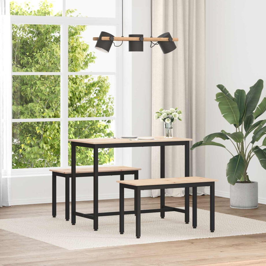 vidaXL Bank Naturel 80 x 35 x 45 cm Massief grenenhout vidaXL Bank Naturel 80 x 35 x 45 cm Massief grenenhout afbeelding 1
