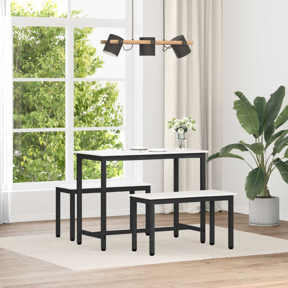 vidaXL Bank Wit 80 x 35 x 45 cm Massief grenenhout vidaXL Bank Wit 80 x 35 x 45 cm Massief grenenhout afbeelding 1