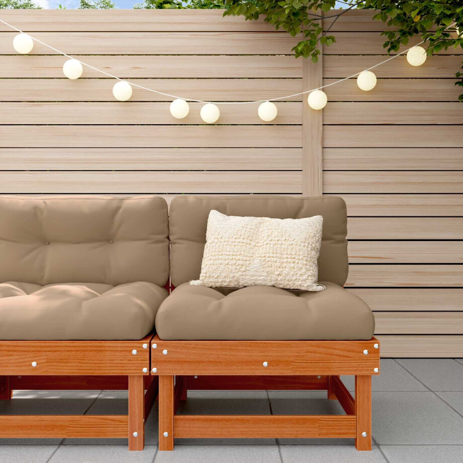 vidaXL Tuin Midden Sofa Massief grenenhout Waskleur Bruin afbeelding 1