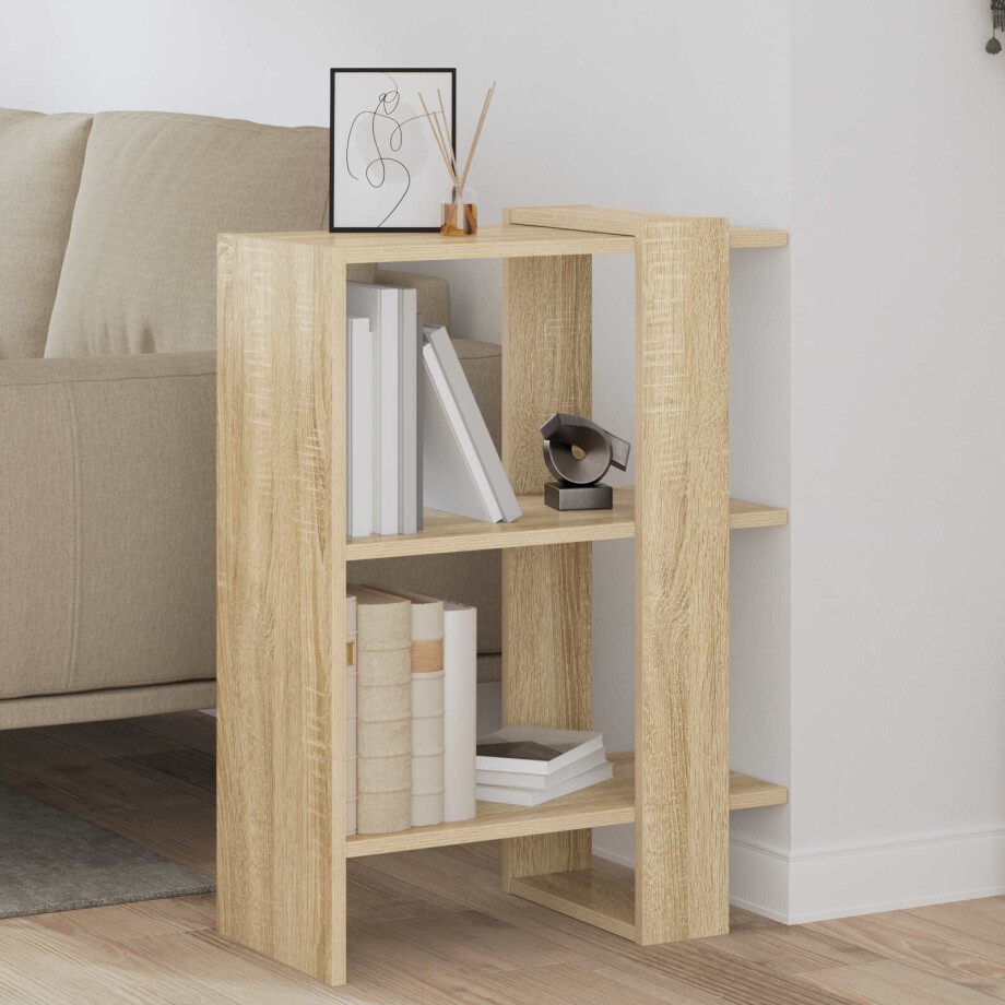 vidaXL Boekenkast Sonoma Eiken 52 x 25 x 71,5 cm Bewerkt hout vidaXL Boekenkast Sonoma Eiken 52 x 25 x 71,5 cm Bewerkt hout afbeelding 1