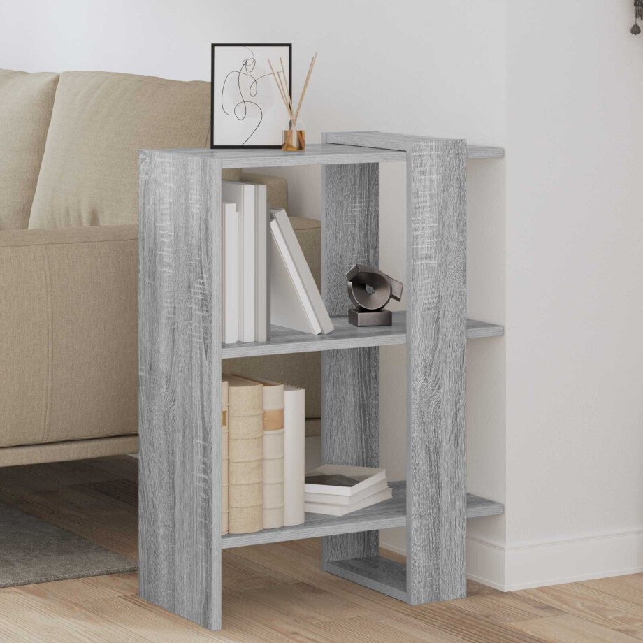 vidaXL Boekenkast Grijs Sonoma 52 x 25 x 71,5 cm Bewerkt hout vidaXL Boekenkast Grijs Sonoma 52 x 25 x 71,5 cm Bewerkt hout afbeelding 1