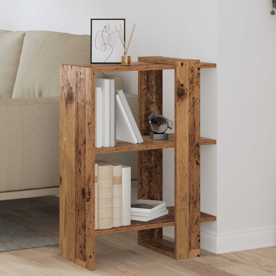vidaXL Boekenkast Oudhout 52 x 25 x 71,5 cm Bewerkt hout vidaXL Boekenkast Oudhout 52 x 25 x 71,5 cm Bewerkt hout afbeelding 1