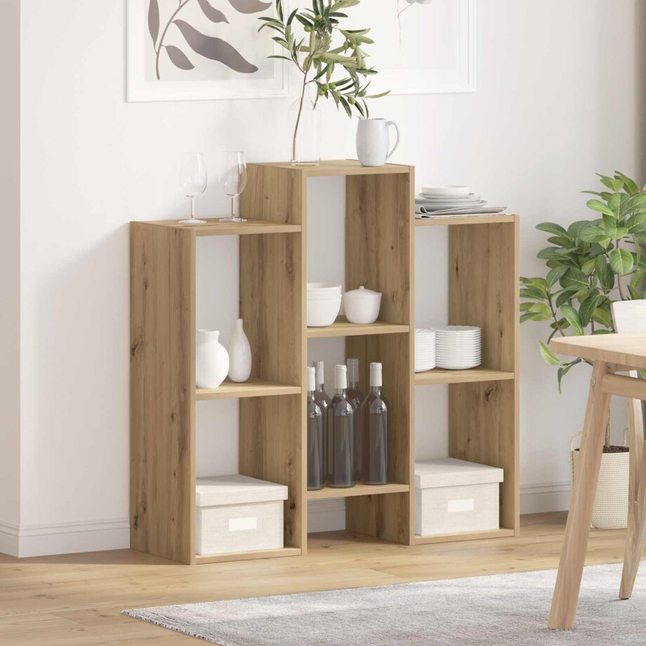 vidaXL Dressoir Artisan Eiken 90 x 30 x 90 cm afbeelding 1