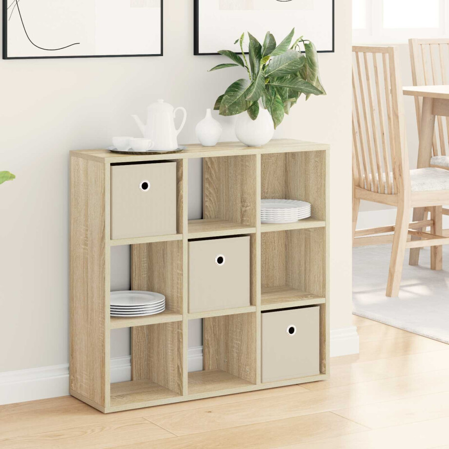 vidaXL Dressoir met lade Sonoma Eiken 73,5 x 24 x 69,5 cm afbeelding 1