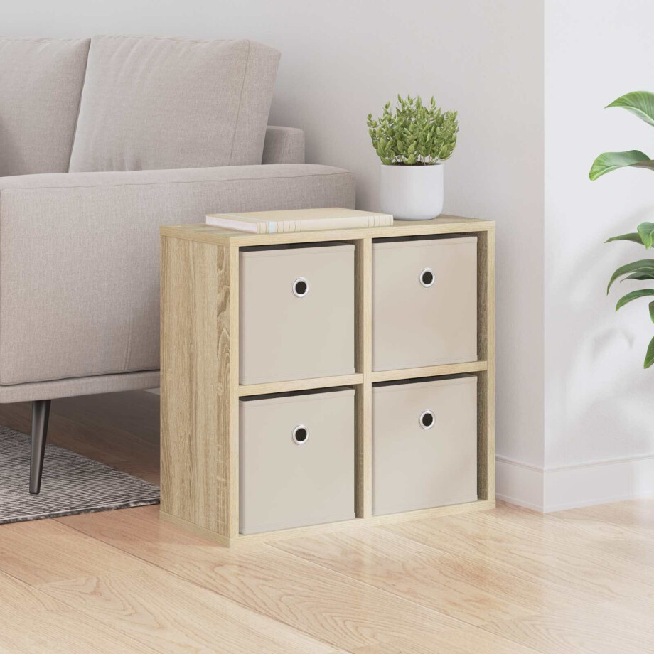 vidaXL Dressoir met lade Sonoma Eiken 49,5 x 22 x 47 cm vidaXL Dressoir met lade Sonoma Eiken 49,5 x 22 x 47 cm afbeelding 1