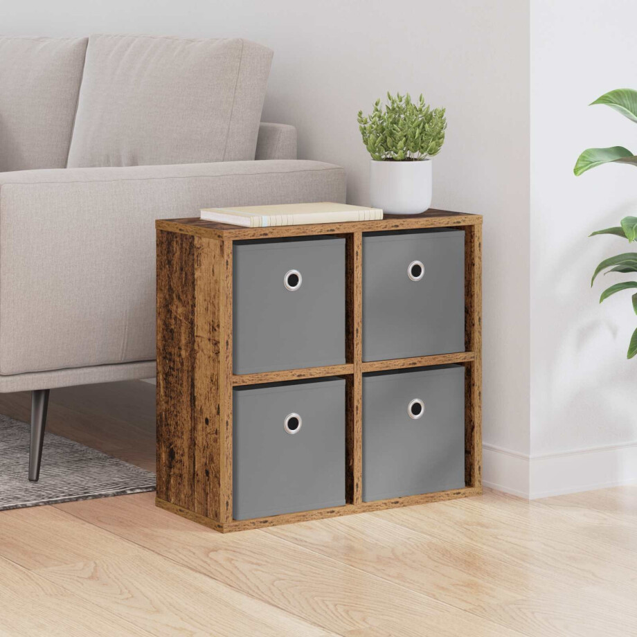 vidaXL Dressoir met lade Oudhout 49,5 x 22 x 47 cm vidaXL Dressoir met lade Oudhout 49,5 x 22 x 47 cm afbeelding 1
