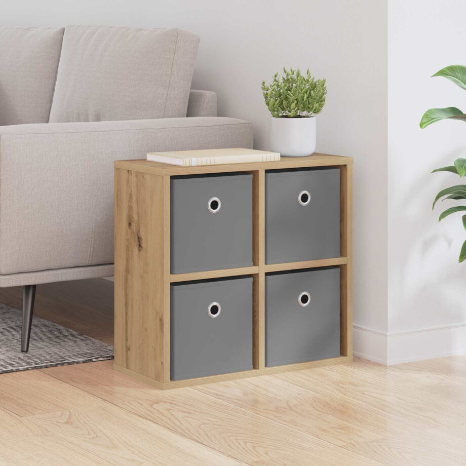 vidaXL Dressoir met lade Artisan Eiken 49,5 x 22 x 47 cm vidaXL Dressoir met lade Artisan Eiken 49,5 x 22 x 47 cm afbeelding 1