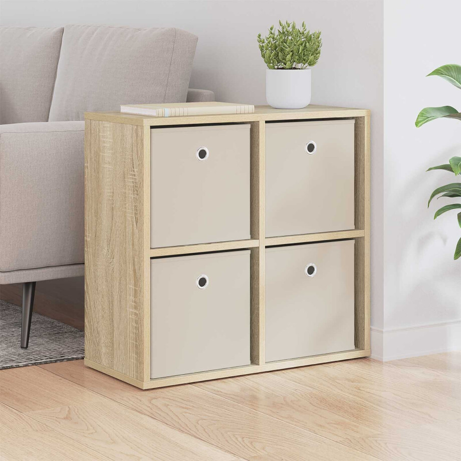 vidaXL Dressoir met lade Sonoma Eiken 59,5 x 27 x 57 cm vidaXL Dressoir met lade Sonoma Eiken 59,5 x 27 x 57 cm afbeelding 1