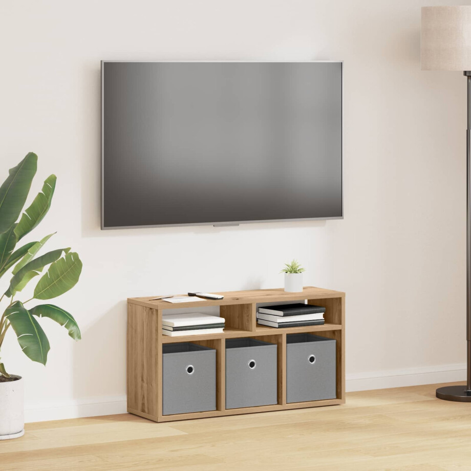 vidaXL Laagkast met lade Artisan Eiken 72 x 22,5 x 38 cm vidaXL Laagkast met lade Artisan Eiken 72 x 22,5 x 38 cm afbeelding 1
