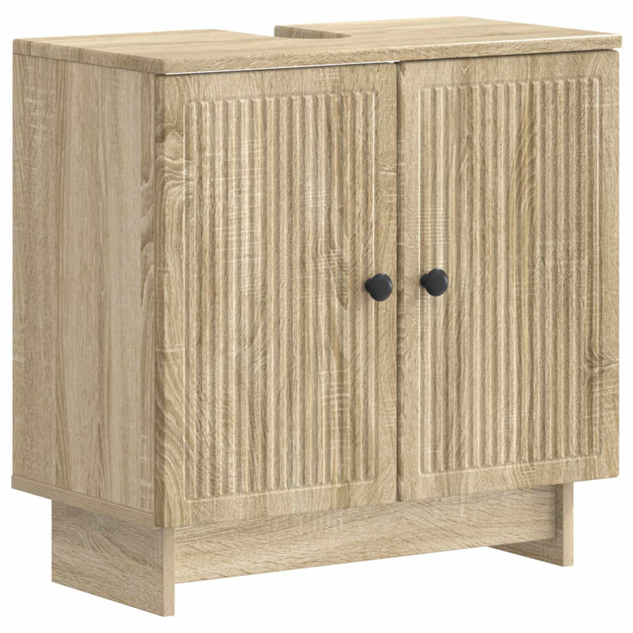 vidaXL Badkamer wastafelkast EDE Sonoma Eiken 59,5 x 31,5 x 59 cm vidaXL Badkamer wastafelkast EDE Sonoma Eiken 59,5 x 31,5 x 59 cm afbeelding 1