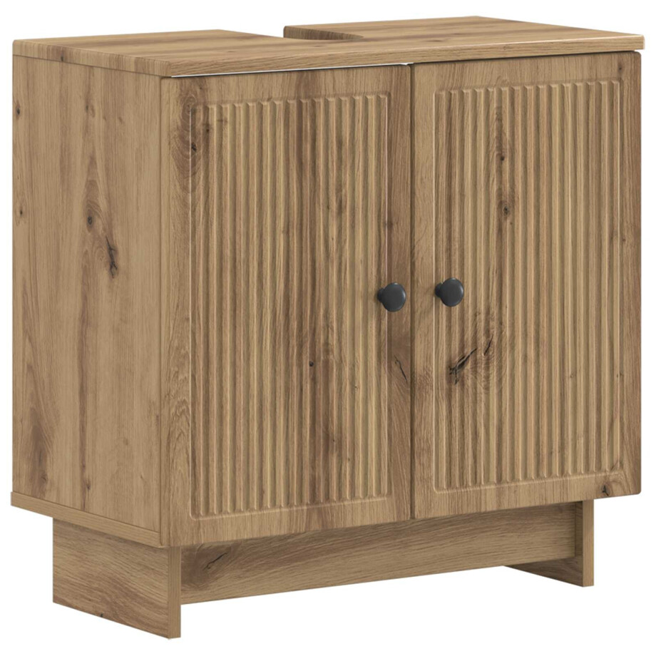 vidaXL Badkamer wastafelkast EDE Artisanaal eiken 59,5 x 31,5 x 59 cm afbeelding 1