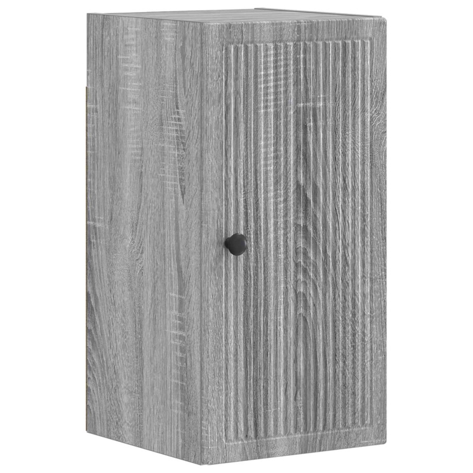 vidaXL Badkamer wandkast EDE Grijs Sonoma 30 x 31 x 59 cm Bewerkt hout vidaXL Badkamer wandkast EDE Grijs Sonoma 30 x 31 x 59 cm Bewerkt hout afbeelding 1