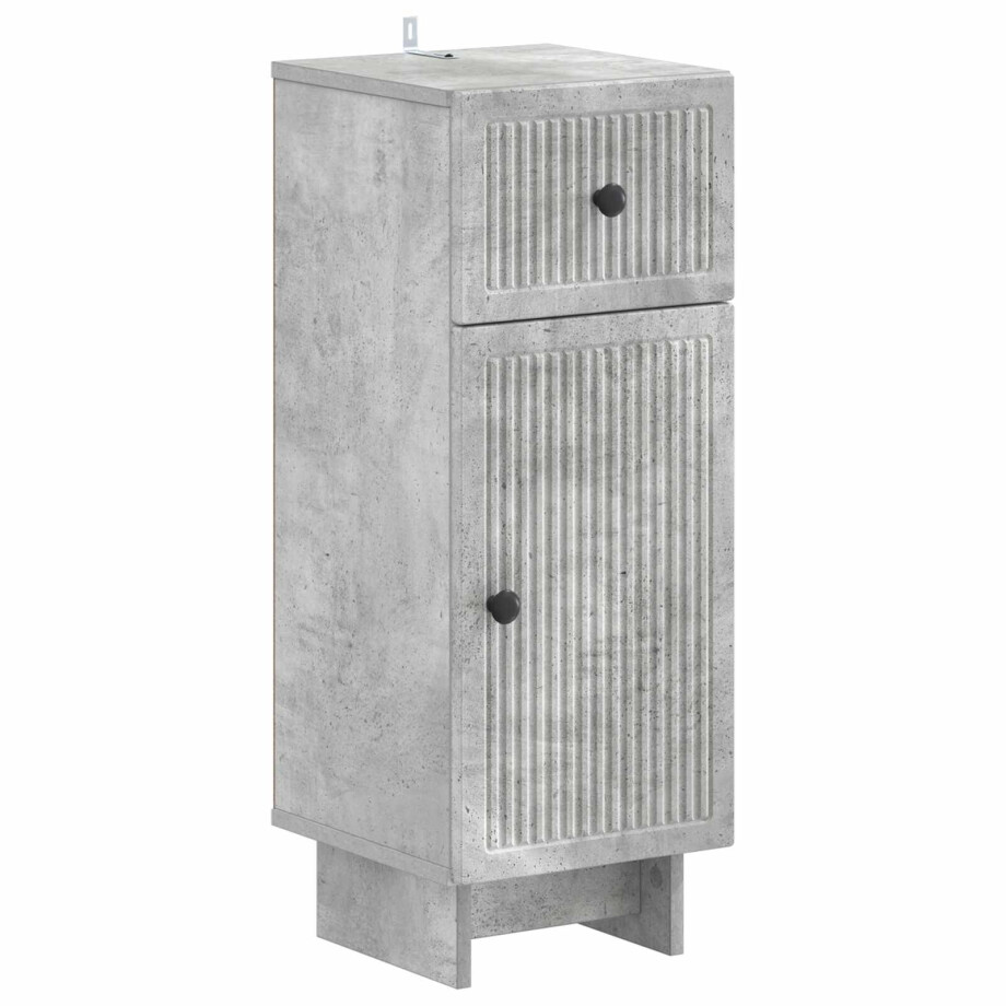 vidaXL Badkamer Opbergkast EDE Betongrijs 30 x 31 x 80 cm Bewerkt hout afbeelding 1