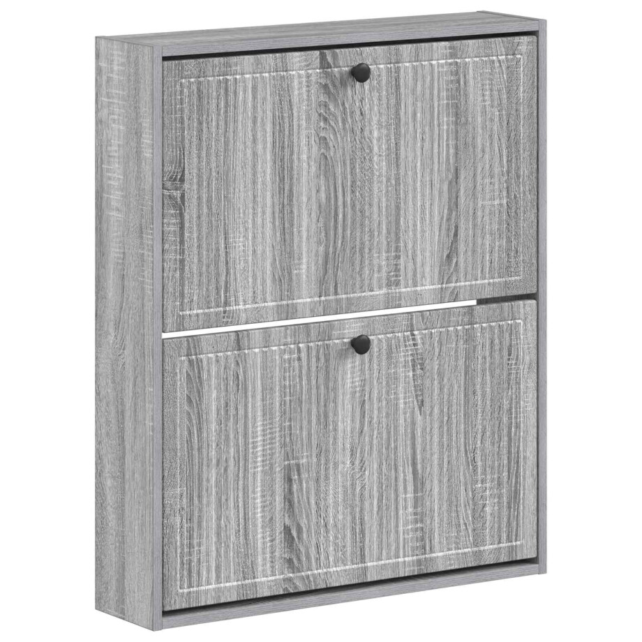 vidaXL Wandgemonteerde Schoenkast EDE 71 x 17 x 86 cm Bewerkt hout afbeelding 1