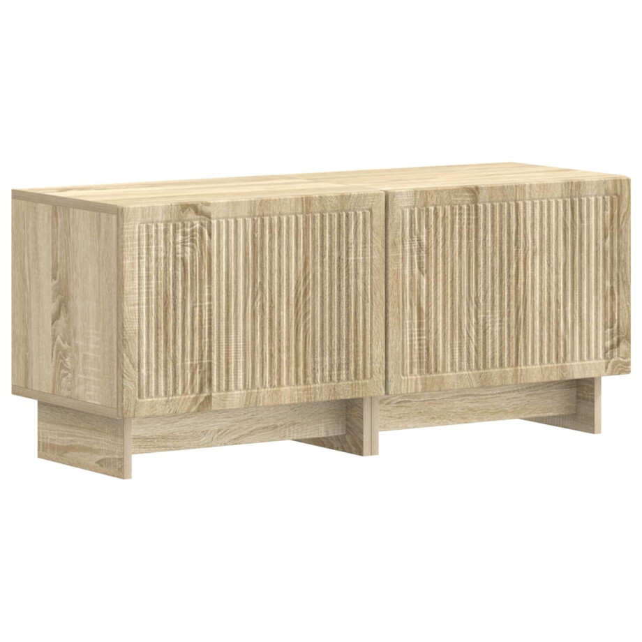 vidaXL Tv-meubel Sonoma Eiken Bewerkt hout vidaXL Tv-meubel Sonoma Eiken Bewerkt hout afbeelding 1