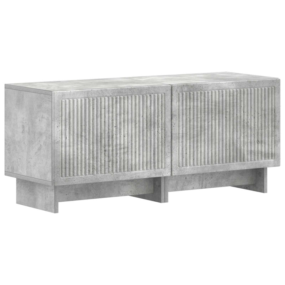 vidaXL Tv-meubel Betongrijs Bewerkt hout vidaXL Tv-meubel Betongrijs Bewerkt hout afbeelding 1