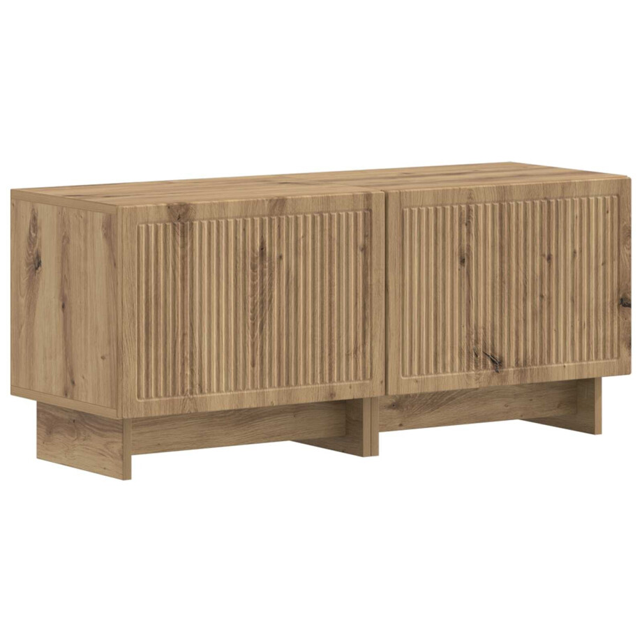vidaXL Tv-meubel Artisanaal eiken Bewerkt hout vidaXL Tv-meubel Artisanaal eiken Bewerkt hout afbeelding 1