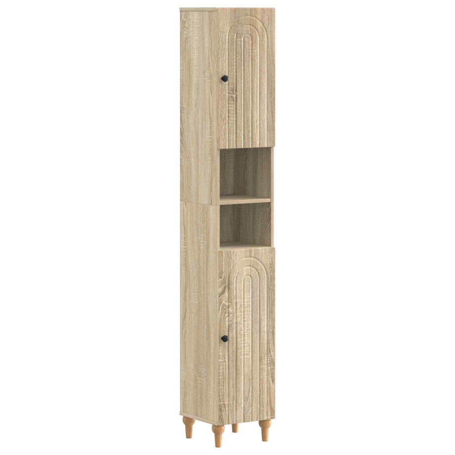 vidaXL Badkamerkast met Open Plank ALKMAAR Sonoma Eiken vidaXL Badkamerkast met Open Plank ALKMAAR Sonoma Eiken afbeelding 1