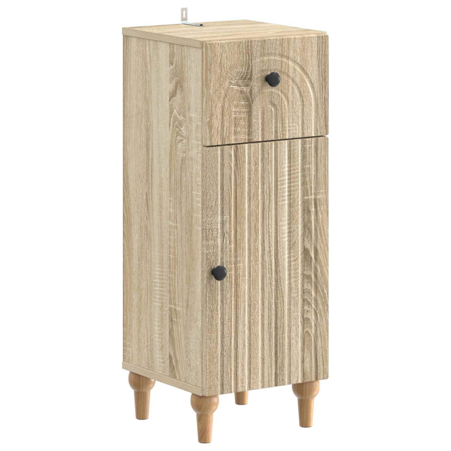 vidaXL Badkamer Opbergkast ALKMAAR Sonoma Eiken 30 x 31 x 80 cm afbeelding 1